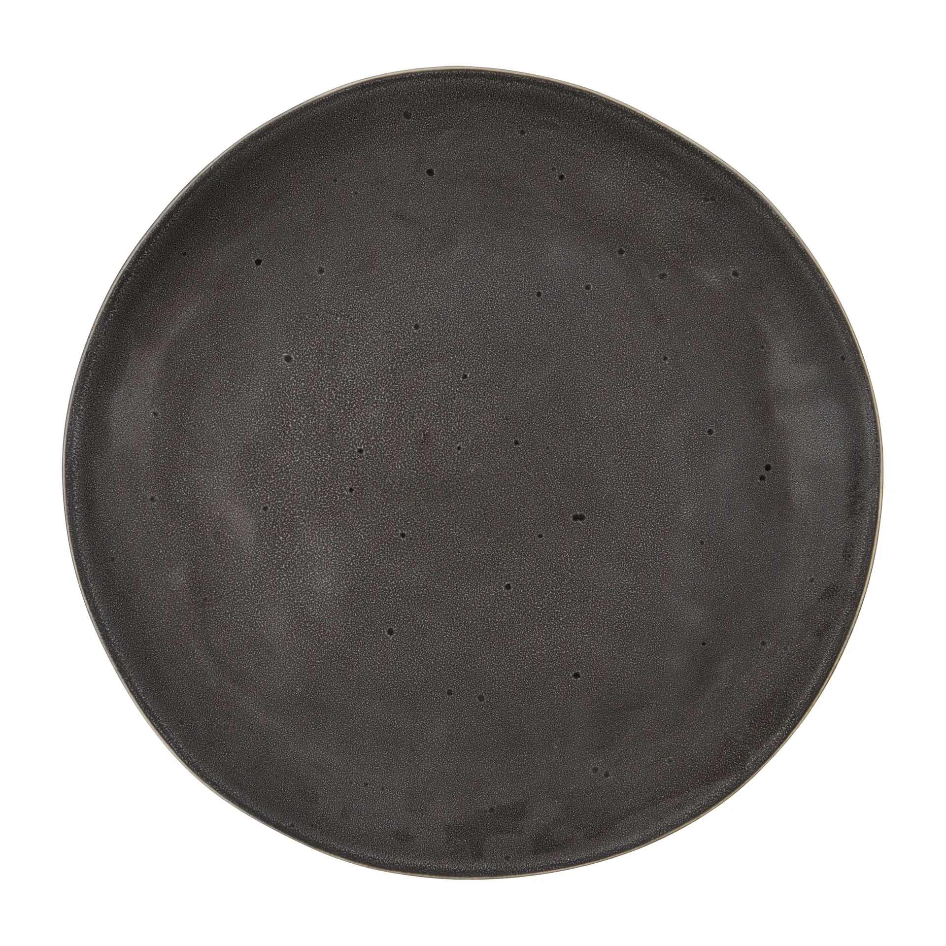 Assiette Rustic Ø27,5 cm, Gris foncé House Doctor