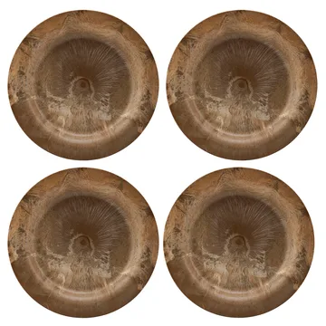 Assiette Serveur 24cm Lot de 4 - Doré - House Doctor