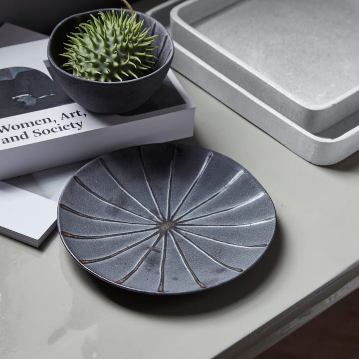Assiette Suns Ø19,5 cm, Marron foncé House Doctor