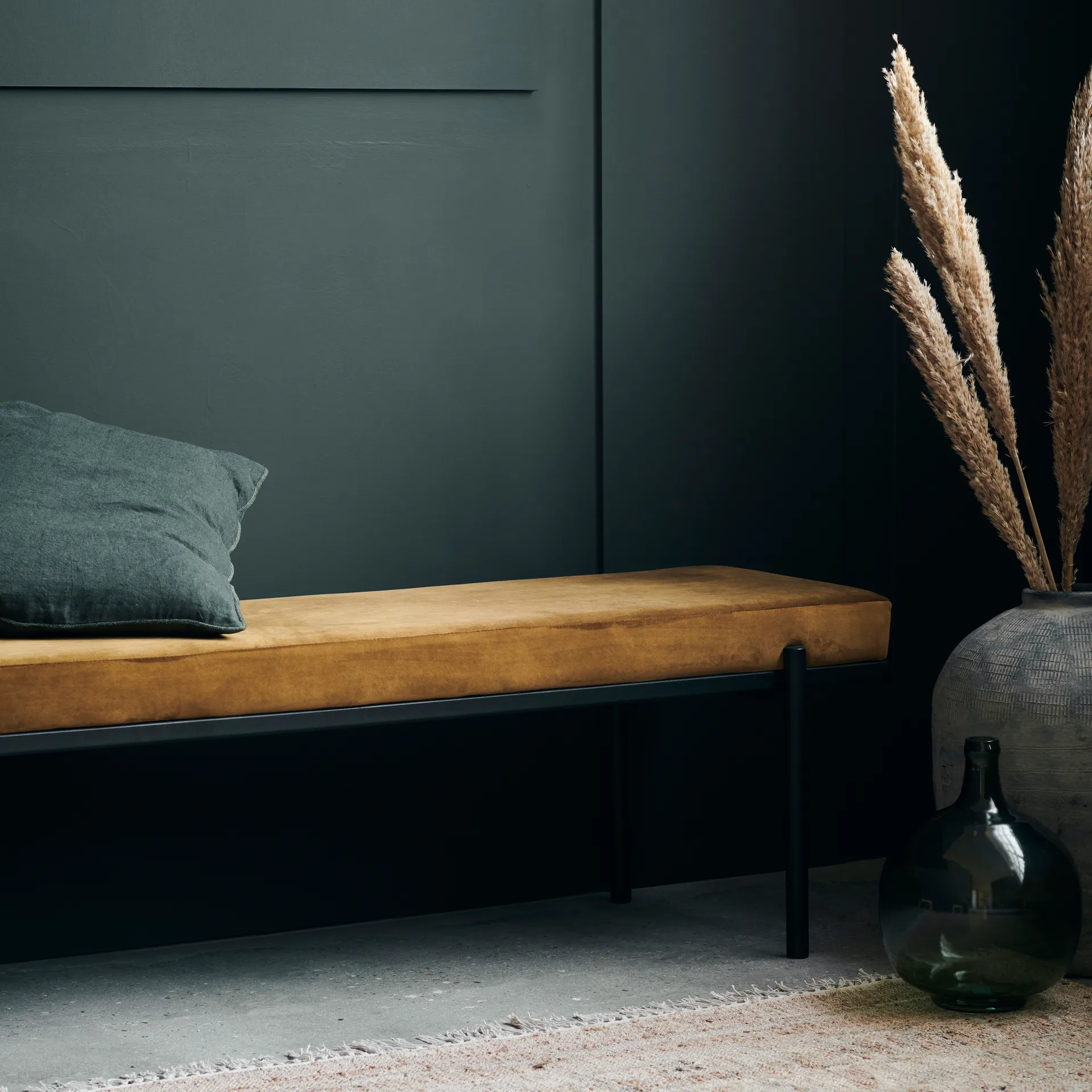 Banc Lao, Dark olive, 160 cm House Doctor