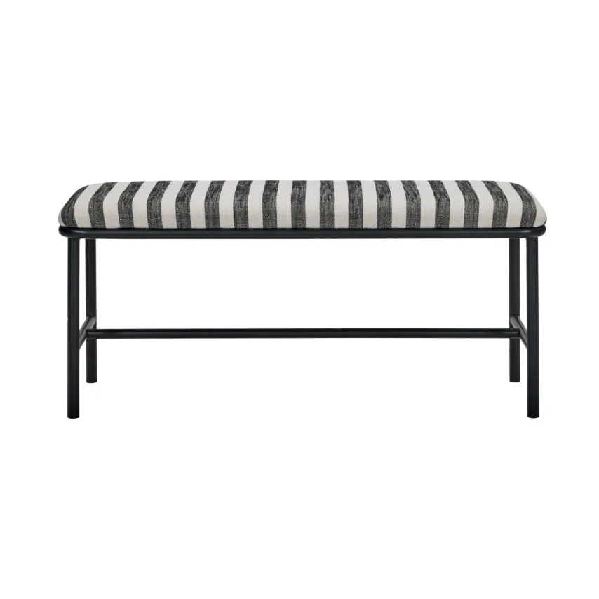 Banc Toda 100 cm, Noir-Blanc House Doctor