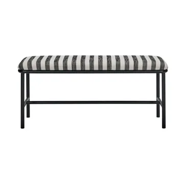 Banc Toda 100 cm - Noir-Blanc - House Doctor