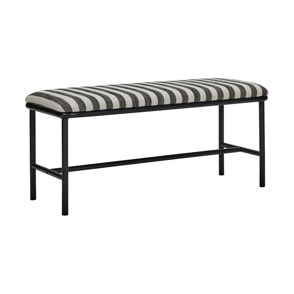 Banc Toda 100 cm, Noir-Blanc House Doctor
