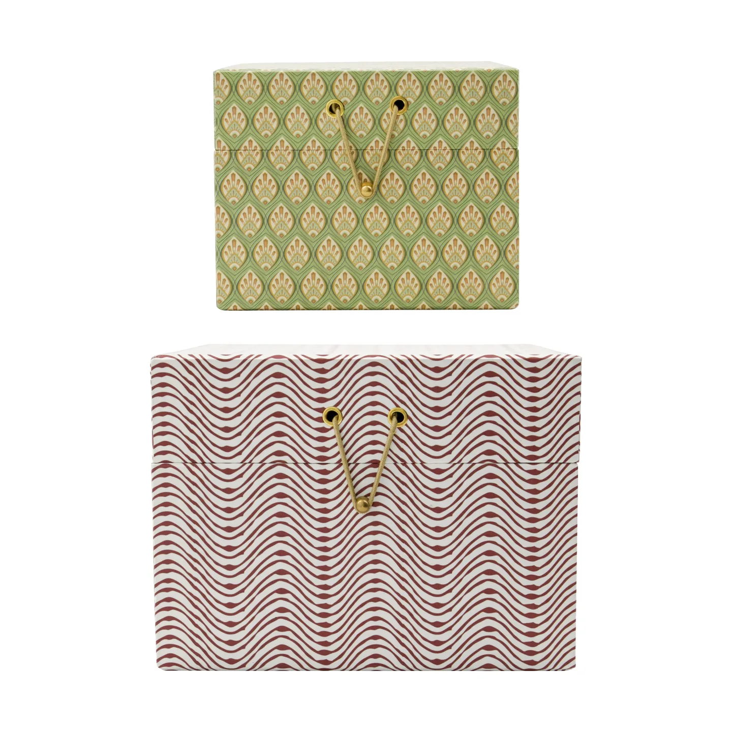 Boîtes de rangement Keep rouge-kaki, 2 pièces House Doctor