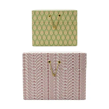 Boîtes de rangement Keep rouge-kaki - 2 pièces - House Doctor