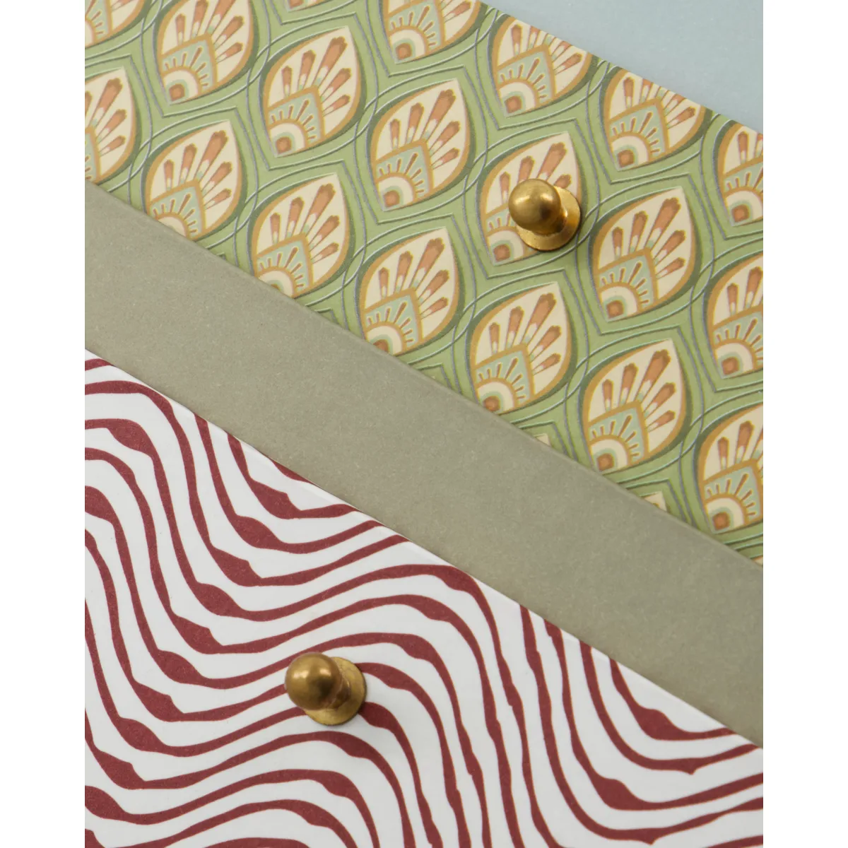 Boîtes de rangement Keep rouge-kaki, 2 pièces House Doctor