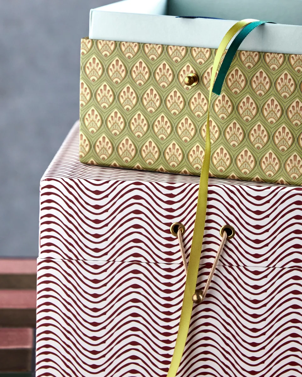 Boîtes de rangement Keep rouge-kaki, 2 pièces House Doctor