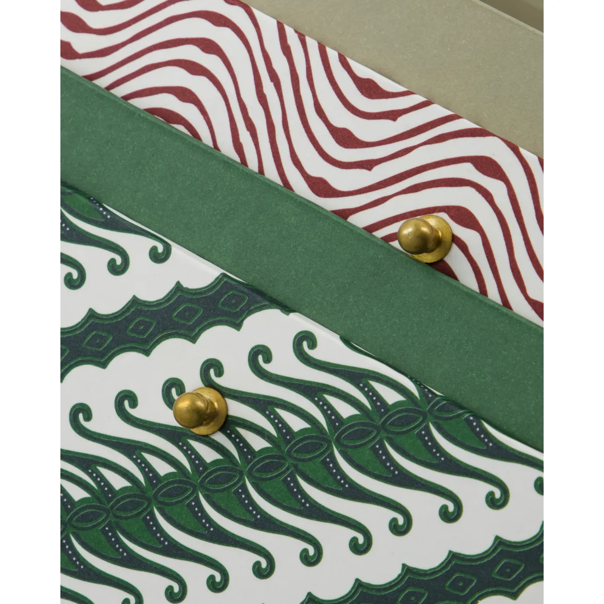 Boîtes de rangement Keep rouge-vert, 2 pièces House Doctor