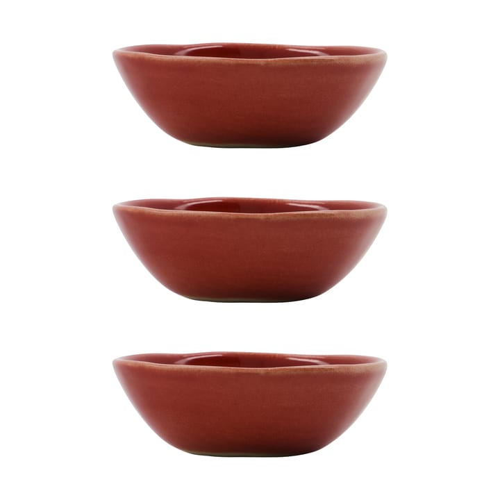 Bol Diva 4 cl, lot de 3 - Rouge - House Doctor