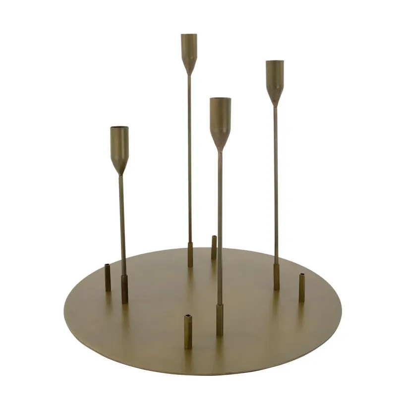 Bougeoir Advent Ø40 cm, Laiton antique House Doctor