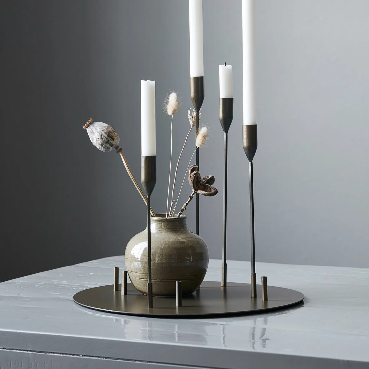 Bougeoir Advent Ø40 cm, Laiton antique House Doctor