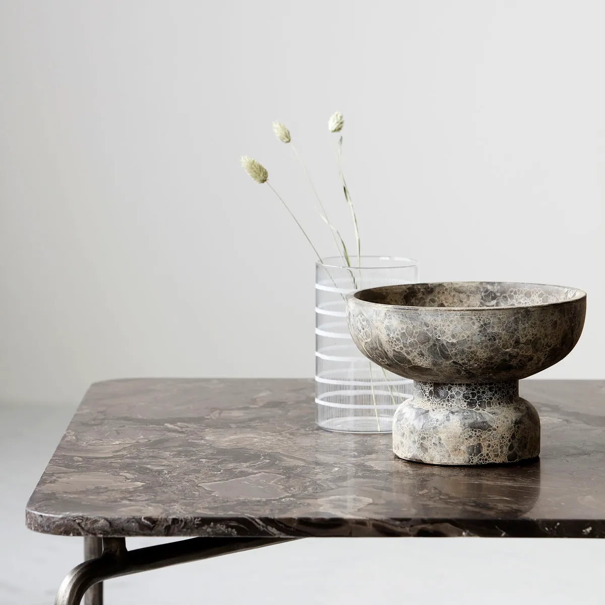 Bougeoir Ancient, Gris-marron House Doctor