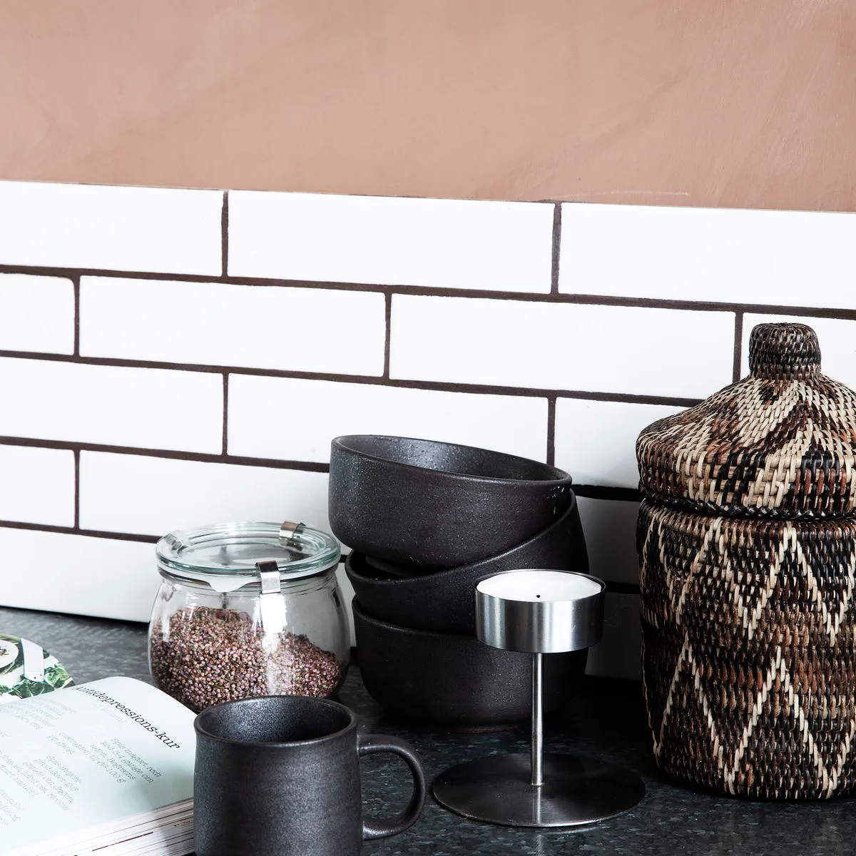 Bougeoir Anit fer, 10 cm House Doctor