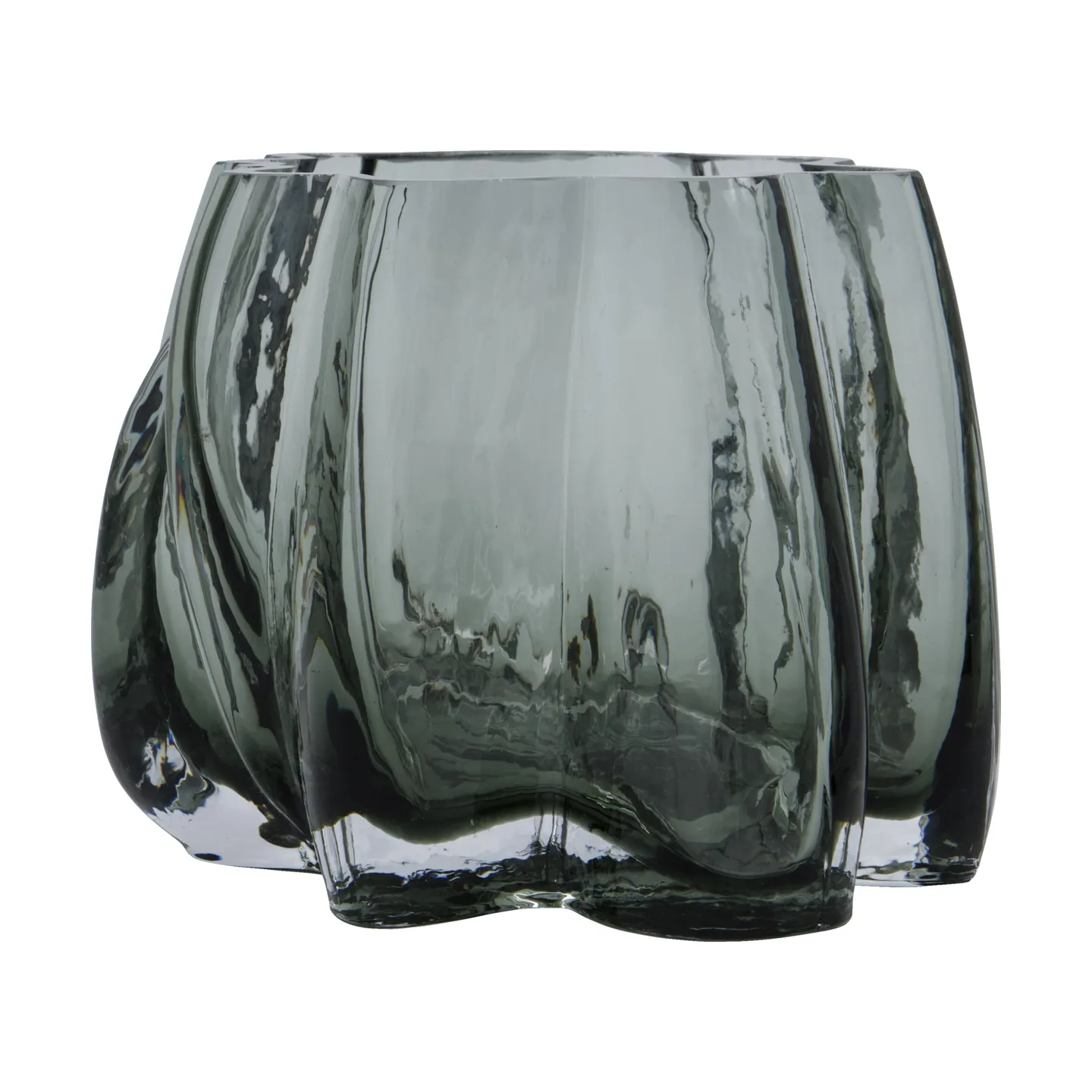 Bougeoir Curva, Gris fumé House Doctor