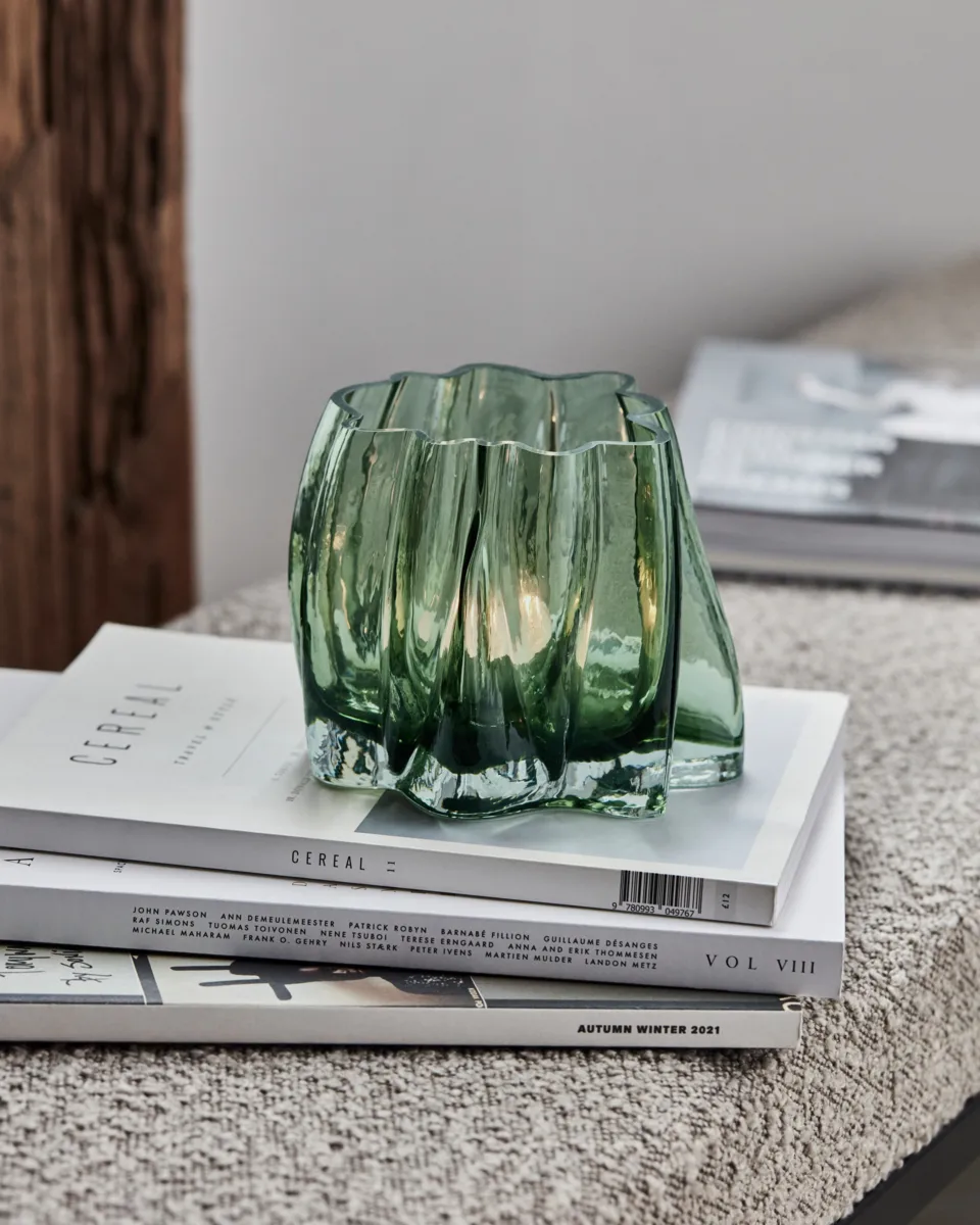 Bougeoir Curva, Vert House Doctor