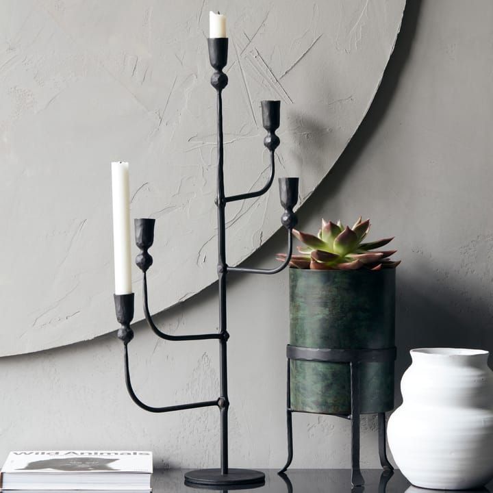 Bougeoir Ira 61 cm - Noir - House Doctor