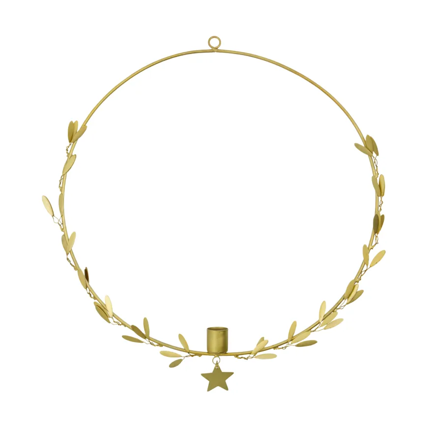 Bougeoir Mistel Ø35 cm, Laiton House Doctor