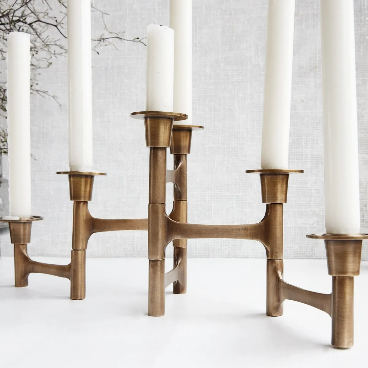 Bougeoir Move, laiton House Doctor