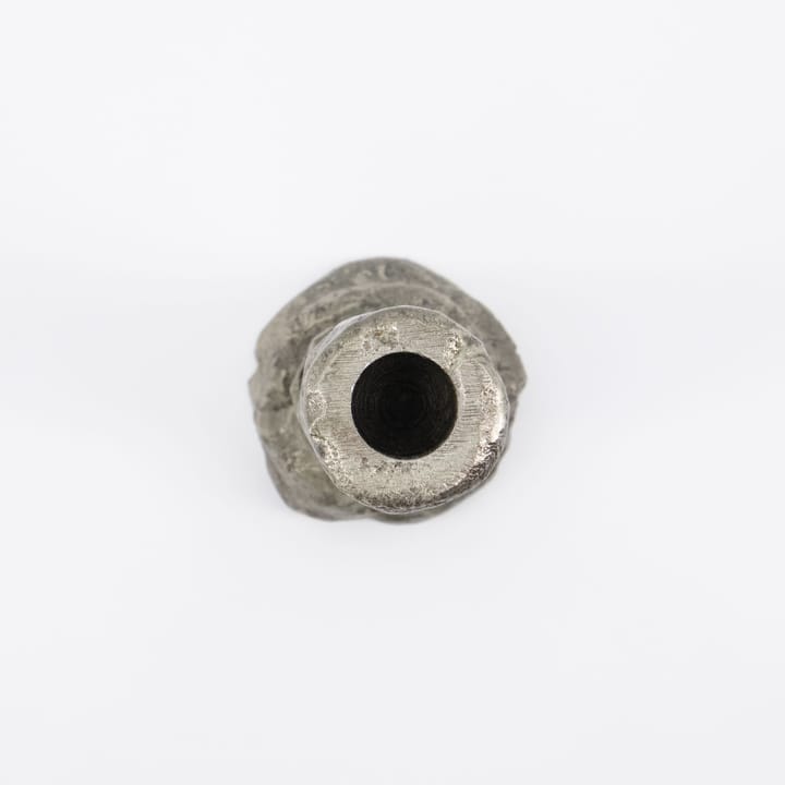 Bougeoir Raku argent antique, 20 cm House Doctor