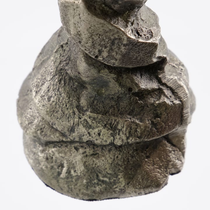 Bougeoir Raku argent antique, 25 cm House Doctor