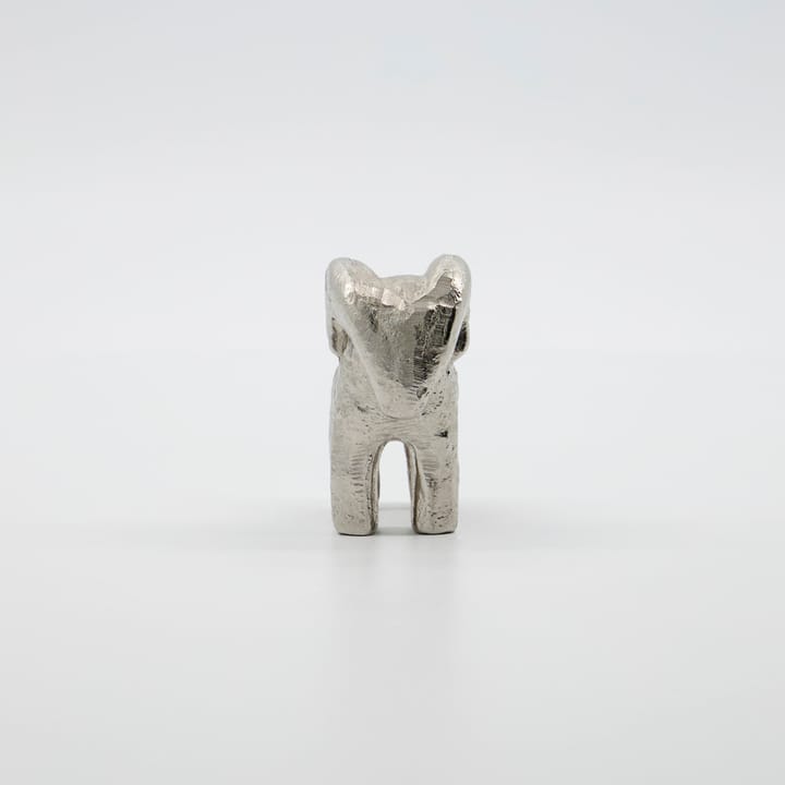 Bougeoir Ram 7 cm, Argent antique House Doctor