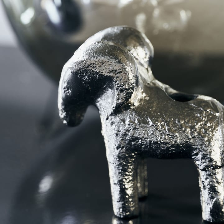 Bougeoir Ram 7 cm, Argent antique House Doctor