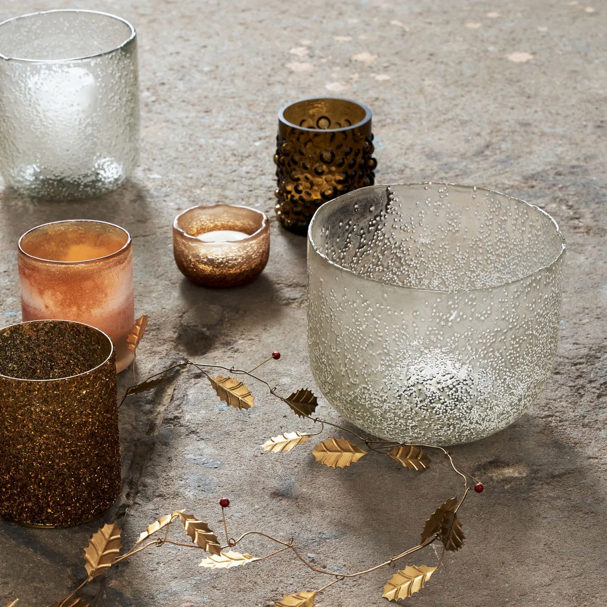 Bougeoir Snow 17 cm, Transparent House Doctor