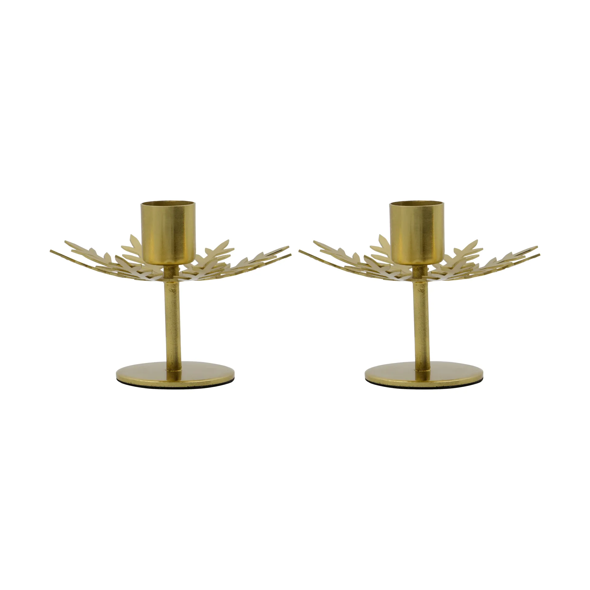 Bougeoir Snowflake lot de 2, Coloris laiton antique House Doctor
