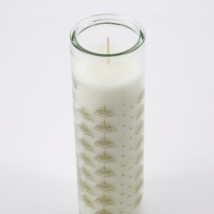 Bougie en verre Calendar, Doré House Doctor
