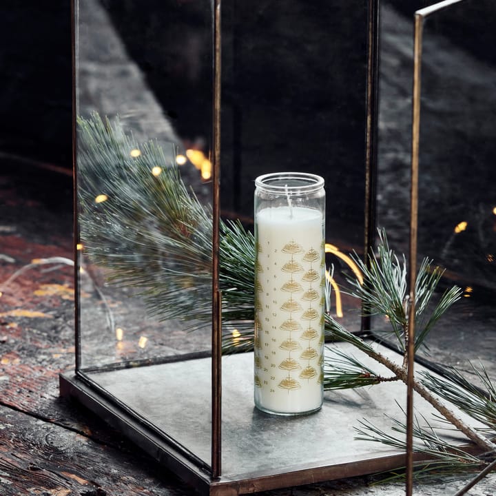 Bougie en verre Calendar, Doré House Doctor