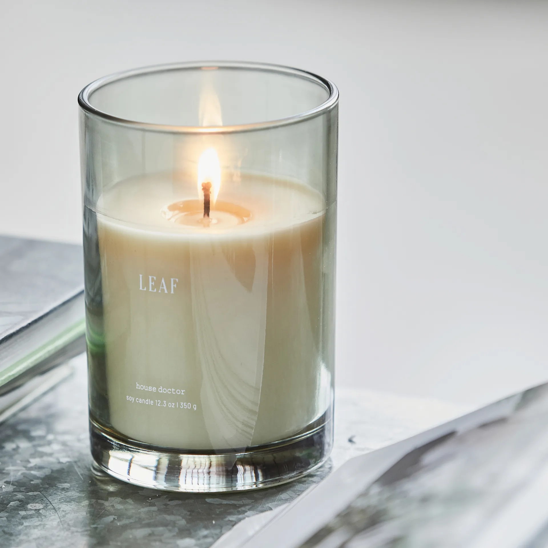 Bougie parfumée Leaf 50 heures, Vert House Doctor