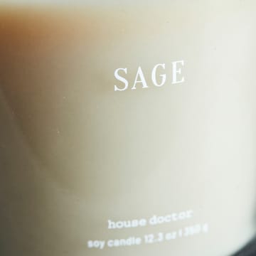 Bougie parfumée Sage 50 heures - Bleu - House Doctor