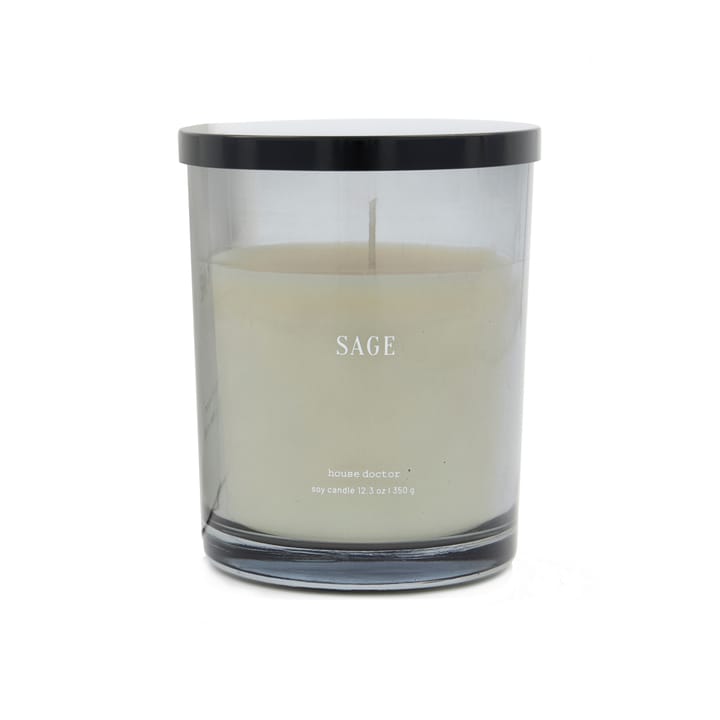 Bougie parfumée Sage 50 heures - Bleu - House Doctor