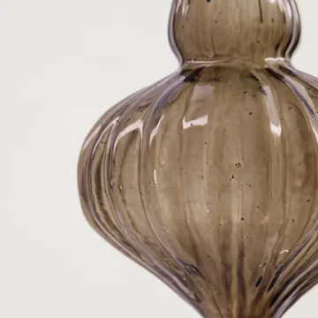 Boule de de Noël Fluted Ø6,5 cm, 2 pièces - Amber - House Doctor