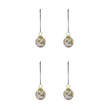 Boule de Noël Antico lot de 4 - Rose - House Doctor