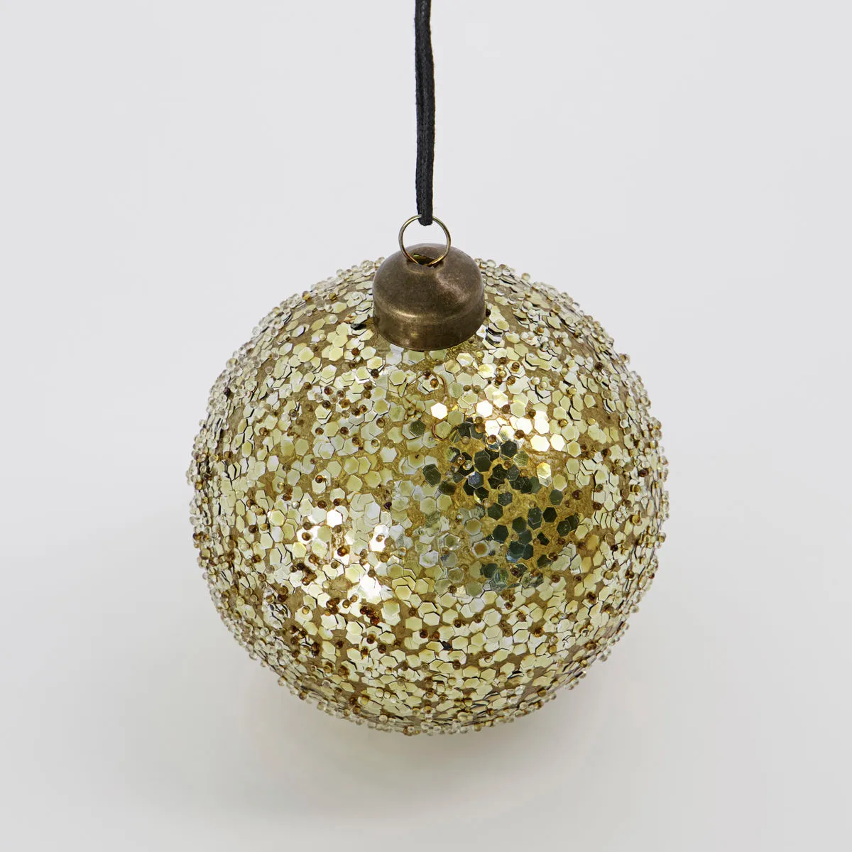 Boule de Noël Chosen Ø8 cm, lot de 4, Or House Doctor