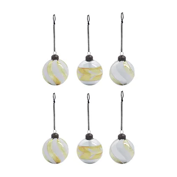 Boule de Noël Glowi Ø6 cm Lot de 6 - Doré - House Doctor