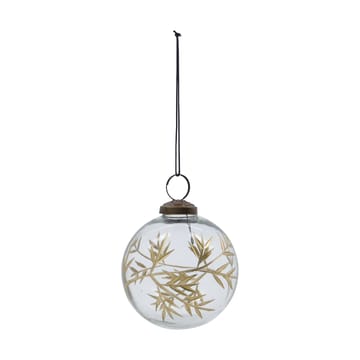 Boule de Noël Leaf Ø7,5 cm lot de 4 - Clair-or - House Doctor