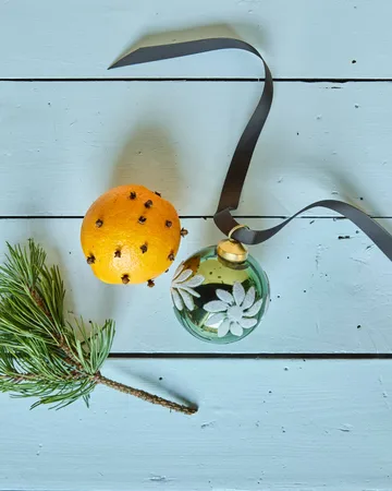 Boule de Noël Luto lot de 4 - Vert - House Doctor