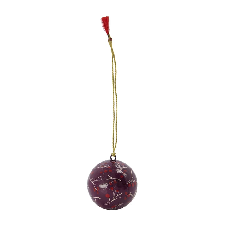 Boule de Noël Mache Ø5 cm - Rouge - House Doctor