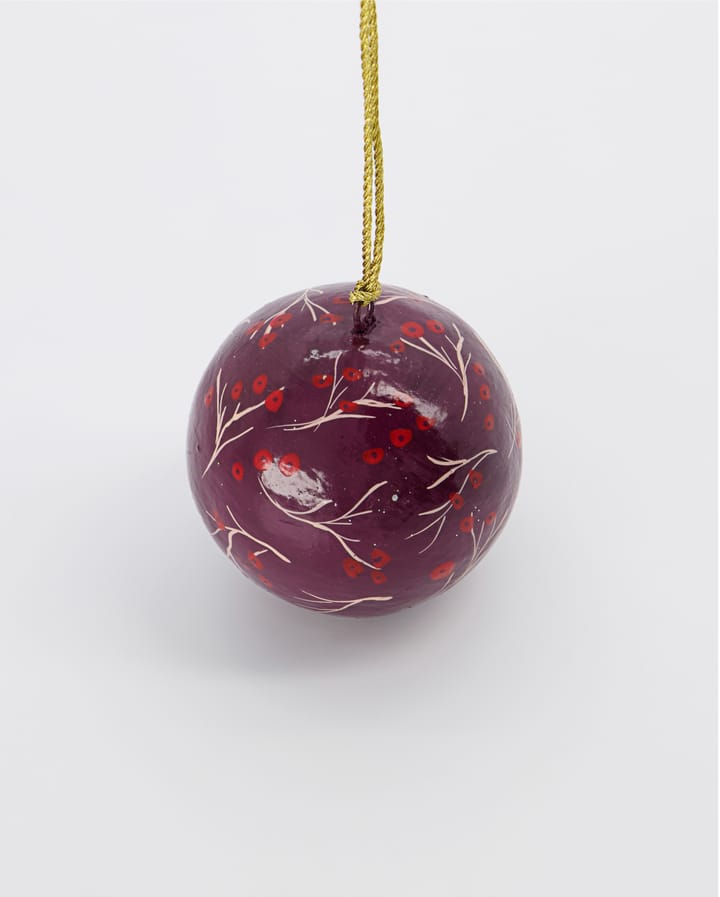 Boule de Noël Mache Ø5 cm, Rouge House Doctor
