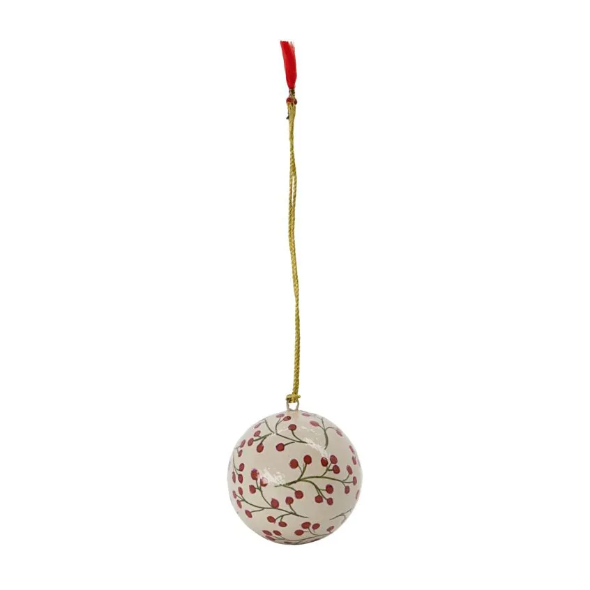 Boule de Noël Mache Ø5 cm, Sable House Doctor