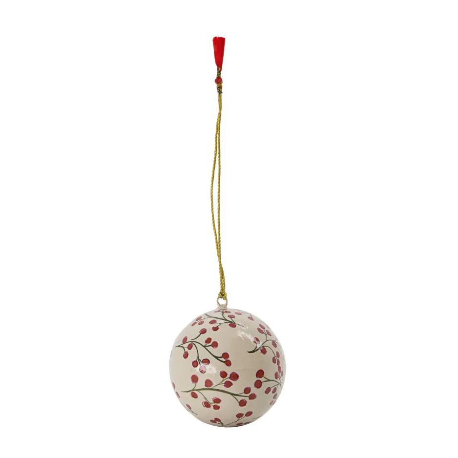 Boule de Noël Mache Ø8 cm, Sable House Doctor