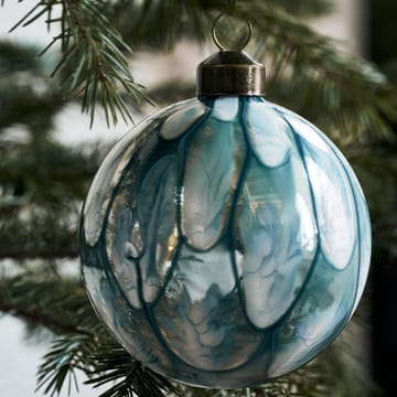 Boule de Noël Runy Ø8 cm, 2 pièces - Bleu clair - House Doctor