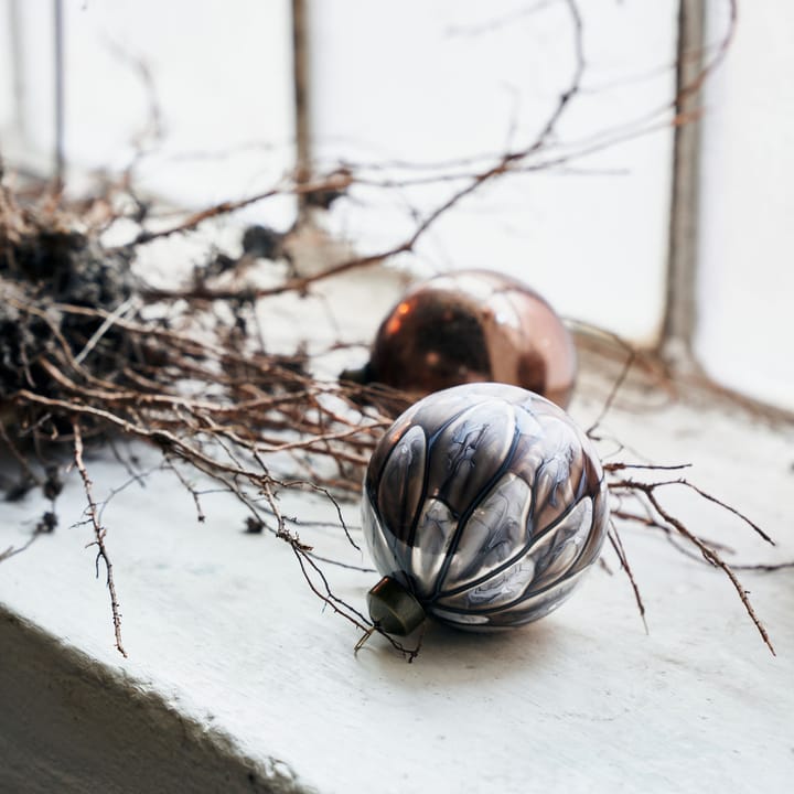 Boule de Noël Runy Ø8 cm, 2 pièces, Marron House Doctor