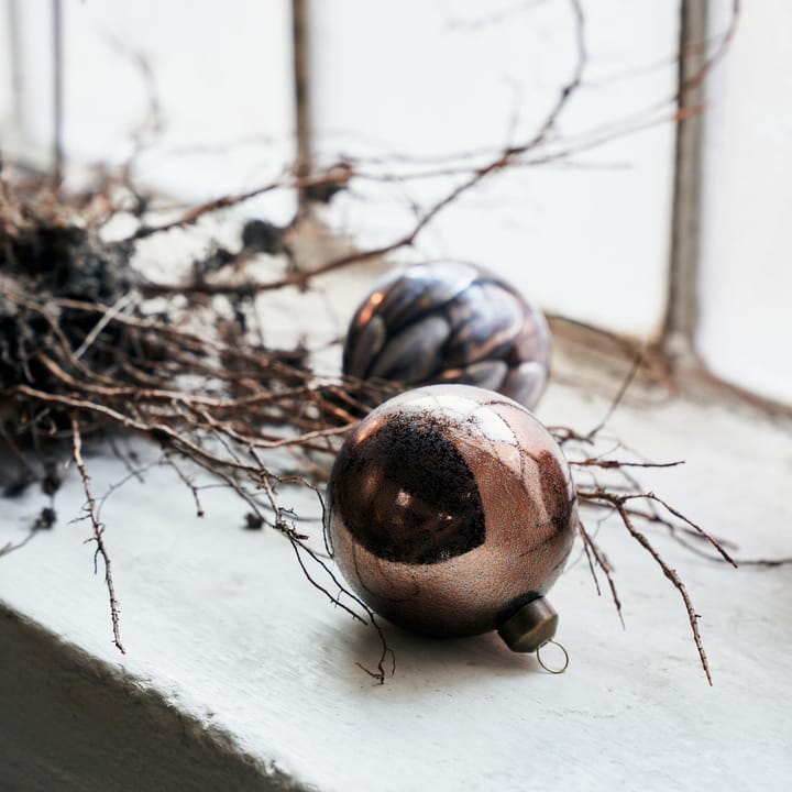 Boule de Noël Runy Ø8 cm, 2 pièces, Marron House Doctor