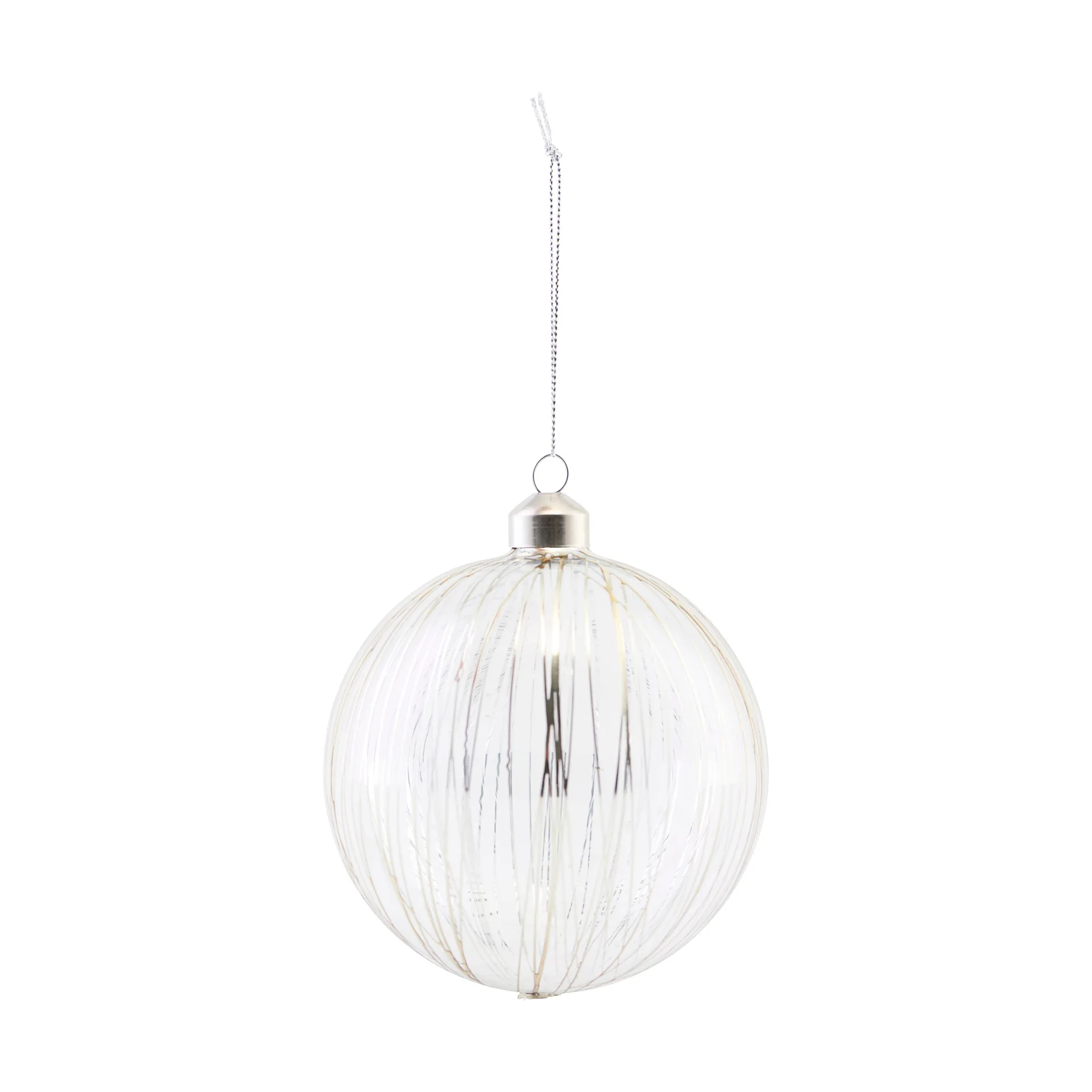 Boule de Noël Silver lines, Argent House Doctor