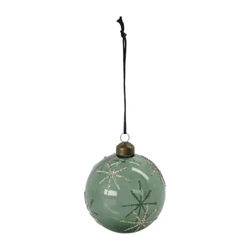 Boule de Noël Star Ø8 cm - Vert - House Doctor