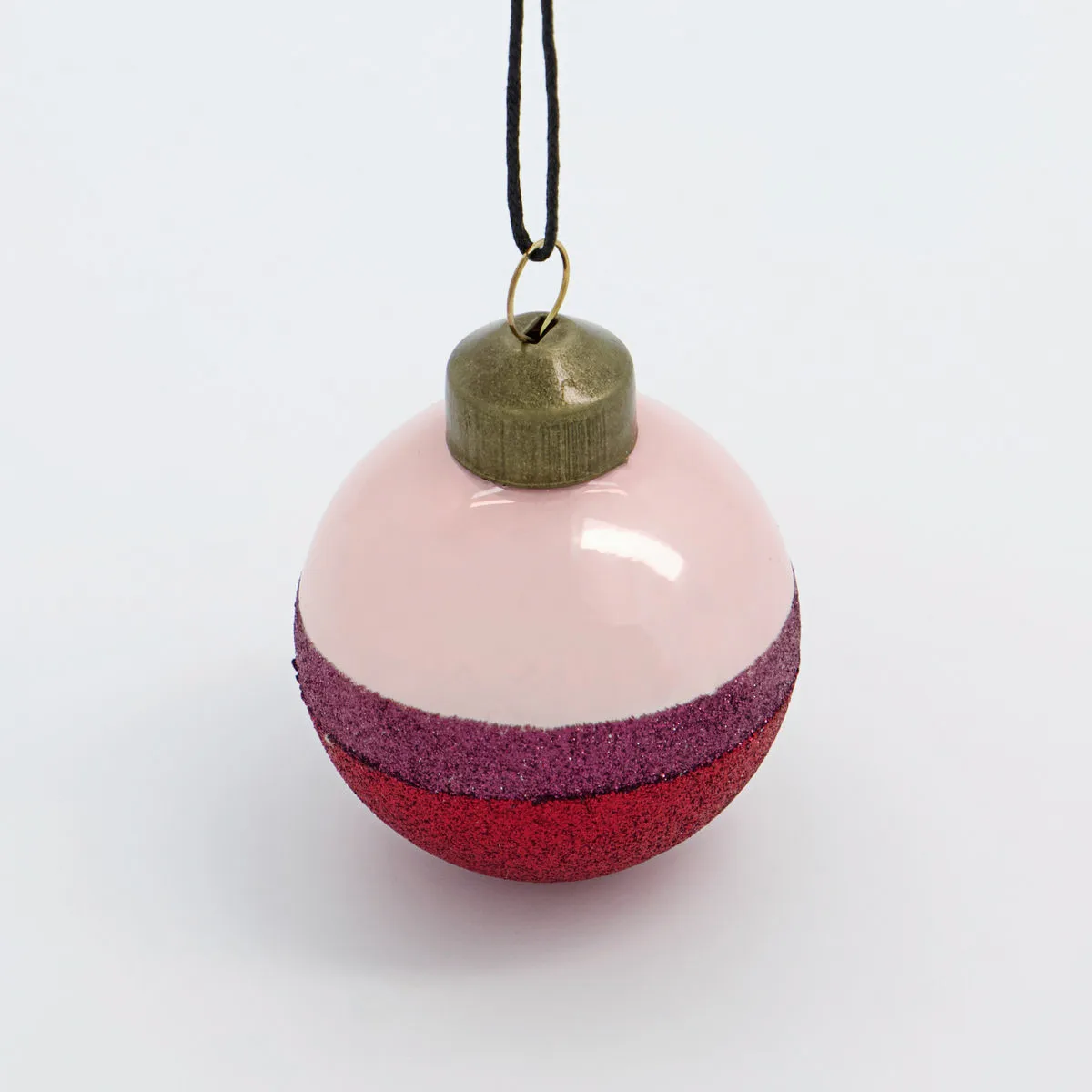 Boule de Noël Stripe Ø5 cm, Rose-rouge House Doctor