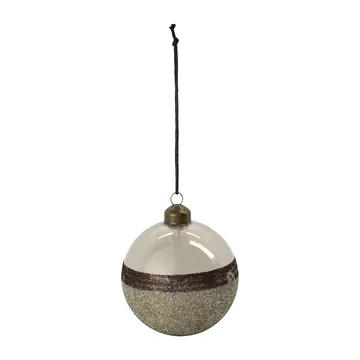Boule de Noël Stripe Ø8 cm - Sand - House Doctor